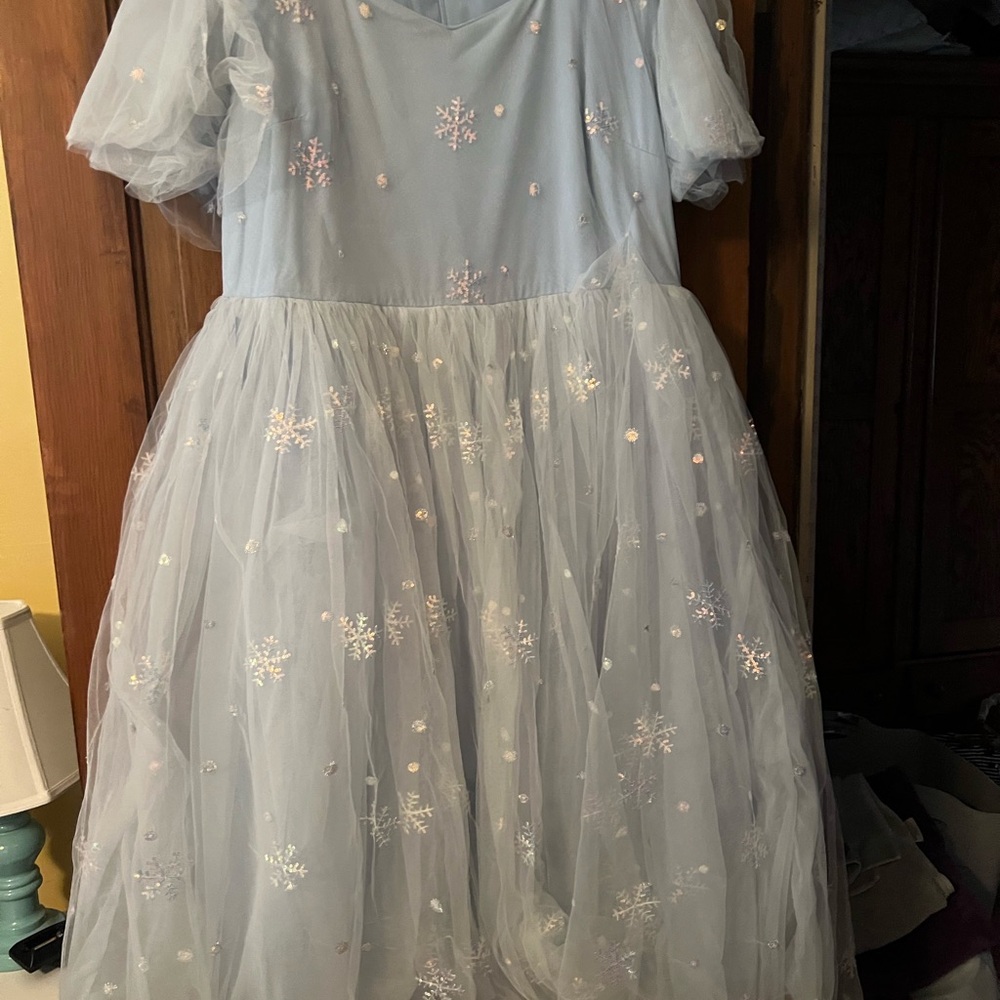 JessaKae Light Blue Embroidered Dress